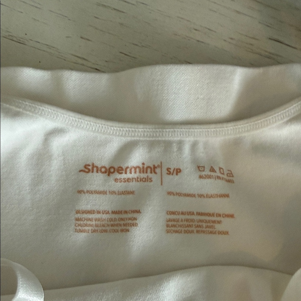 Shapermint White & Cream Camisole Tops - Picture 3 of 3